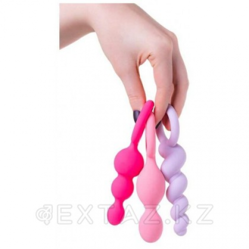 Набор анальных игрушек Booty Call Satisfyer цветные  в Казахстане, интернет-аптека Aurma.kz