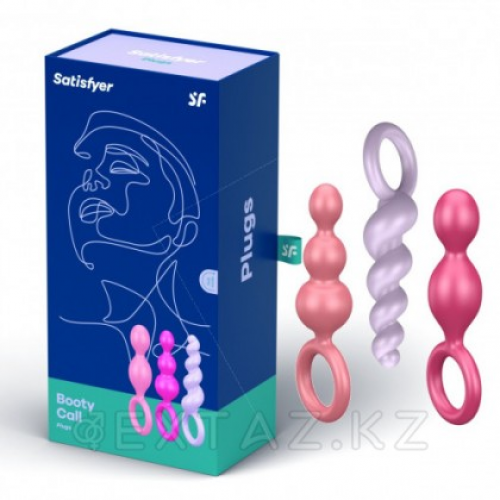 Набор анальных игрушек Booty Call Satisfyer цветные  в Казахстане, интернет-аптека Рокет Фарм