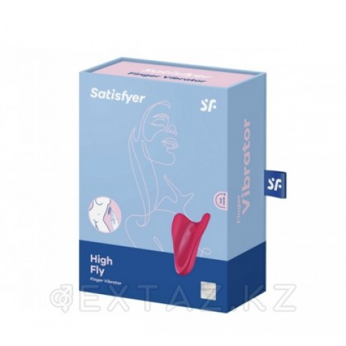 Мини вибратор (вибратор на палец) Satisfyer High Fly красный в Казахстане, интернет-аптека Aurma.kz