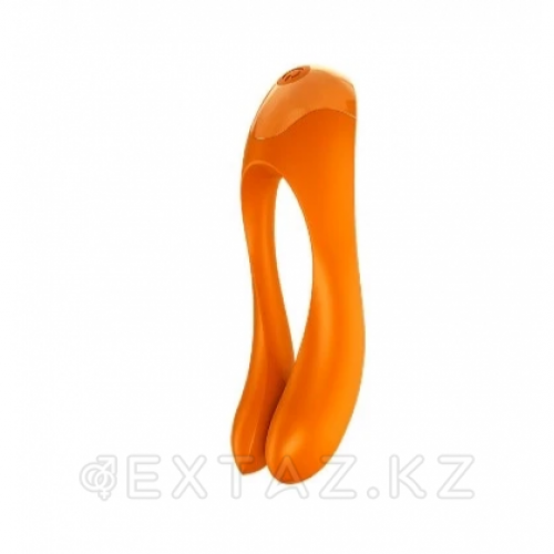 Мини вибратор на палец Satisfyer Candy Cane оранжевый  в Казахстане, интернет-аптека Aurma.kz