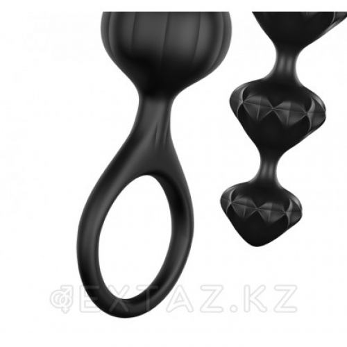 Набор анальных стимуляторов Satisfyer Love Beads black (2 шт)  в Казахстане, интернет-аптека Aurma.kz