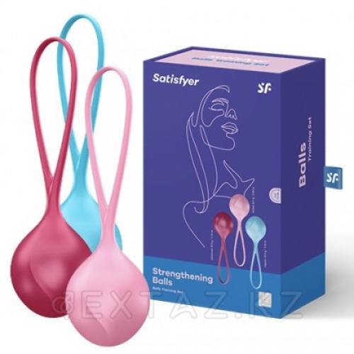 Вагинальные шарики Satisfyer Strengthening Balls (набор из 3 шт.)  в Казахстане, интернет-аптека Aurma.kz