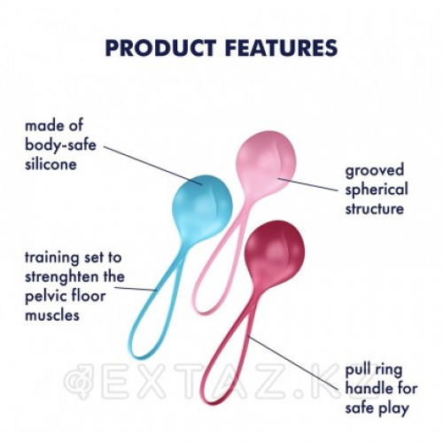 Вагинальные шарики Satisfyer Strengthening Balls (набор из 3 шт.) в Казахстане, интернет-аптека Aurma.kz