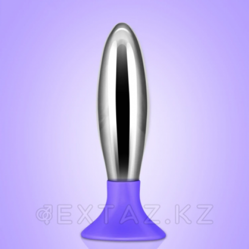 Анальная пробка Bobby от LOVETOY фиолетовый (12,1*3)  в Казахстане, интернет-аптека Aurma.kz