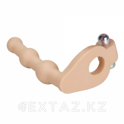 Насадка-фаллоимитатор с кольцом и вибрацией Ultra Soft Bead LOVETOY (15,24 см) в Казахстане, интернет-аптека Aurma.kz