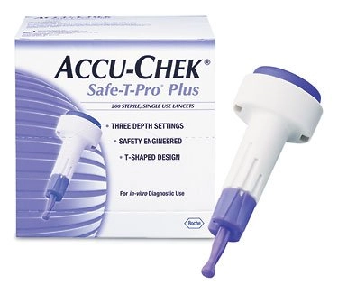 Ланцеты Accu-Chek Safe T Pro Plus Скарификаторы в Казахстане, интернет-аптека Рокет Фарм