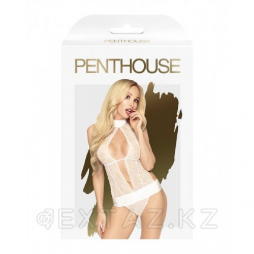 Боди "Perfect lover" белый от Penthouse (L/XL)  в Казахстане, интернет-аптека Рокет Фарм