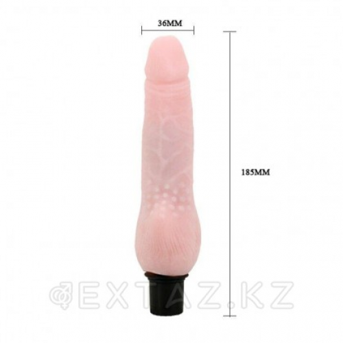 Реалистичный вибратор Realistic cock (18,6*3,6 см)  в Казахстане, интернет-аптека Aurma.kz