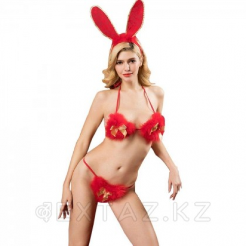 Костюм для ролевой игры "Red fluffy bunny girl"  в Казахстане, интернет-аптека Aurma.kz