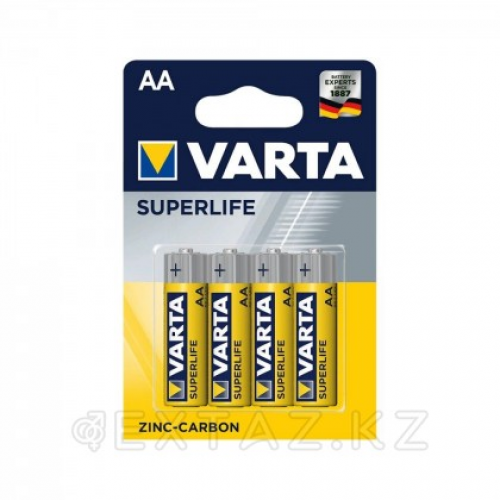 Батарейка, VARTA, R6P Superlife, AA, 1.5V, 4 шт., Блистер  в Казахстане, интернет-аптека Рокет Фарм