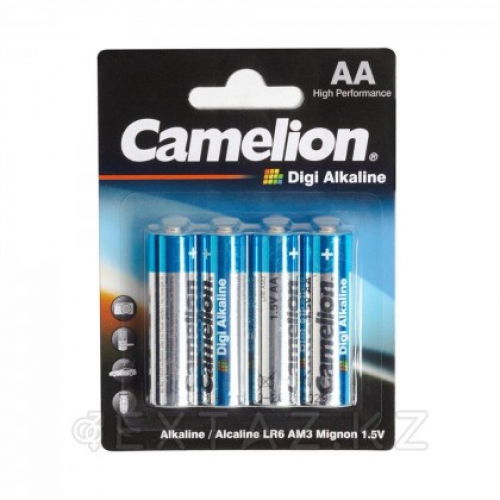 Батарейка, CAMELION, LR6-BP4DG, Digi Alkaline, AA, 1.5V, 2800mAh, 4 шт., Блистер  в Казахстане, интернет-аптека Рокет Фарм