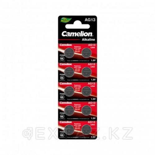 Батарейка, CAMELION, AG13-BP10 (0%Hg), Alkaline, AG13, 1.5V, 0% Ртути, 1шт  в Казахстане, интернет-аптека Aurma.kz