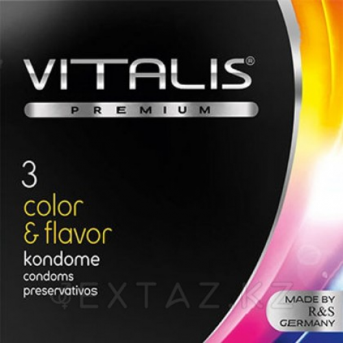 VITALIS №3 Color Презервативы цветные ароматизированные  в Казахстане, интернет-аптека Рокет Фарм