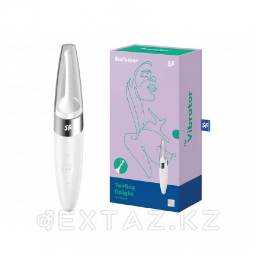 Мини-вибратор для точечной стимуляции Twirling Delight white  в Казахстане, интернет-аптека Aurma.kz