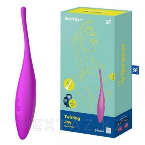 Вибратор для клитора Satisfyer Twirling Joy fuchsia  в Казахстане, интернет-аптека Aurma.kz