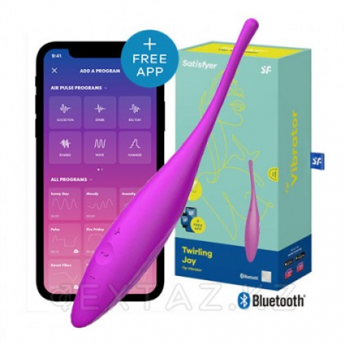 Вибратор для клитора Satisfyer Twirling Joy fuchsia в Казахстане, интернет-аптека Aurma.kz