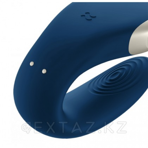 Смарт вибратор для пар Satisfyer Double Love blue в Казахстане, интернет-аптека Aurma.kz