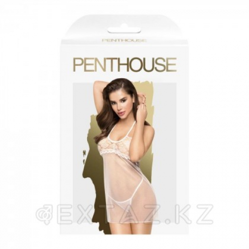 Прозрачный пеньюар "All yours" белый от Penthouse (L/XL)  в Казахстане, интернет-аптека Рокет Фарм