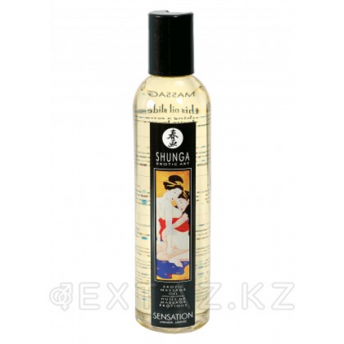 Массажное масло лавандовое Shunga Massage Oil Sensation, 250 мл Лаванда  в Казахстане, интернет-аптека Рокет Фарм