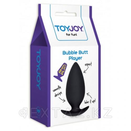 Анальная пробочка ubble Butt Player от Toy Joy, 10.5 см Черный  в Казахстане, интернет-аптека Рокет Фарм