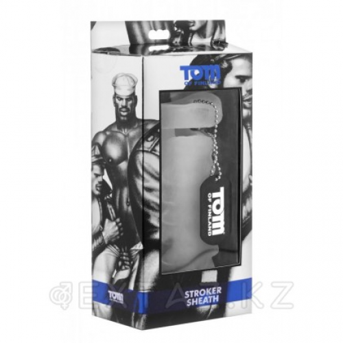 Ребристая насадка для утолщения Tom of Finland Прозрачный  в Казахстане, интернет-аптека Aurma.kz
