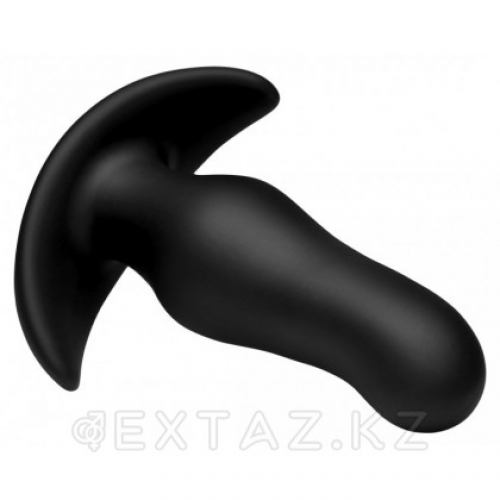 XR Brands Kinetic Thumping 7X Prostate Anal Plug - анальная пробка с вибрацией, 13.3х4 см Черный  в Казахстане, интернет-аптека Рокет Фарм