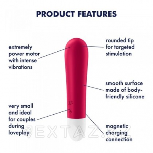 Мини-вибратор Satisfyer Ultra Power Bullet 1 красный в Казахстане, интернет-аптека Aurma.kz