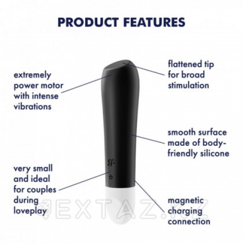 Мини-вибратор Satisfyer Ultra Power Bullet 2 черный в Казахстане, интернет-аптека Aurma.kz