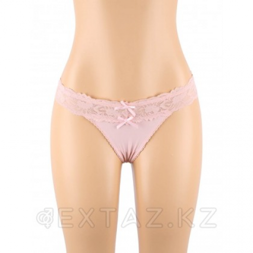 Трусики танга Sexy Floral Lace розовые (размер XL-2XL)  в Казахстане, интернет-аптека Aurma.kz