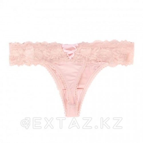 Трусики танга Sexy Floral Lace розовые (размер XL-2XL)  в Казахстане, интернет-аптека Aurma.kz