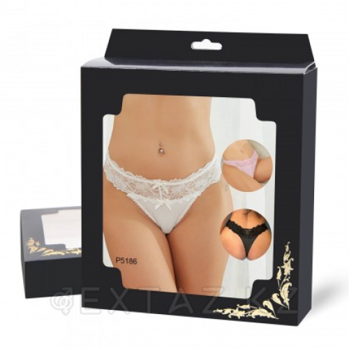 Трусики танга Sexy Floral Lace розовые (размер M-L)  в Казахстане, интернет-аптека Aurma.kz