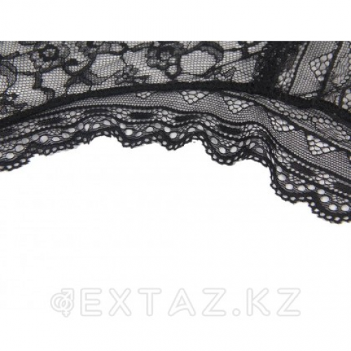 Трусики бразилиана Floral Lace черные (размер XL-2XL)  в Казахстане, интернет-аптека Рокет Фарм