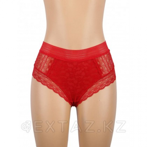 Трусики бразилиана Floral Lace красные (размер M-L)  в Казахстане, интернет-аптека Aurma.kz