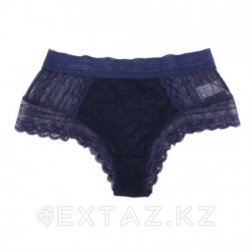 Трусики бразилиана Floral Lace синие (размер XS-S)  в Казахстане, интернет-аптека Aurma.kz