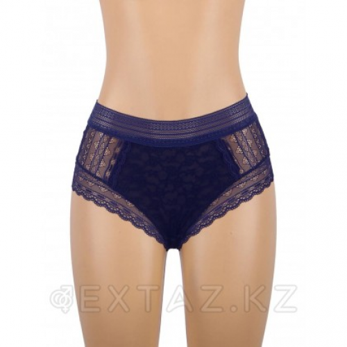 Трусики бразилиана Floral Lace синие (размер XS-S) в Казахстане, интернет-аптека Aurma.kz