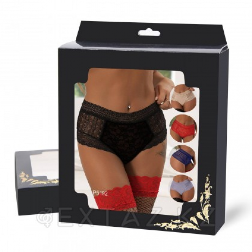 Трусики бразилиана Floral Lace синие (размер XS-S) в Казахстане, интернет-аптека Aurma.kz