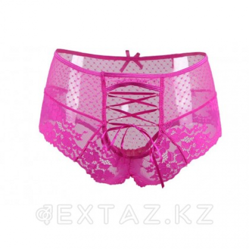 Трусики на высокой посадке Lace Strappy розовые (размер XL)  в Казахстане, интернет-аптека Aurma.kz