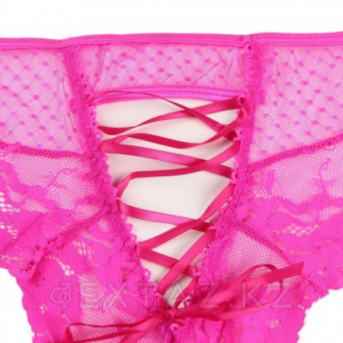 Трусики на высокой посадке Lace Strappy розовые (размер XL) в Казахстане, интернет-аптека Aurma.kz