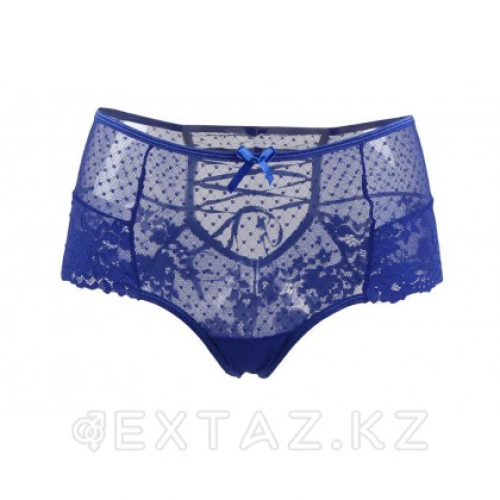 Трусики на высокой посадке Lace Strappy синие (размер XL)  в Казахстане, интернет-аптека Aurma.kz