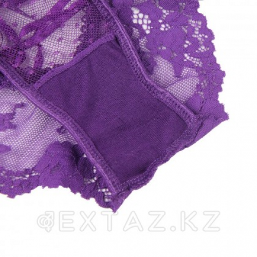 Трусики на высокой посадке Lace Strappy лиловые (размер XL)  в Казахстане, интернет-аптека Aurma.kz