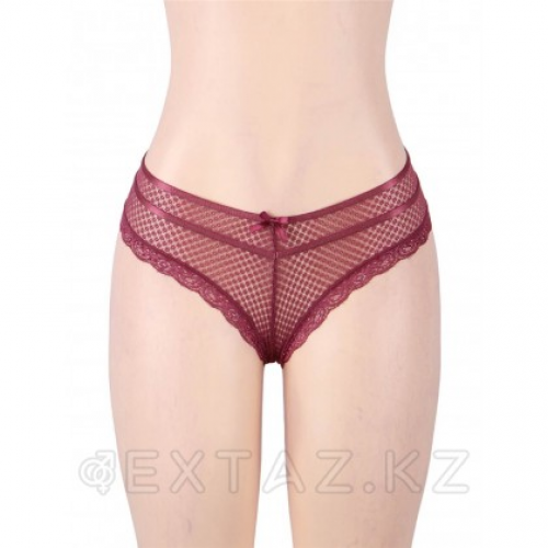 Трусики танга Ladies бордовые (размер 3XL-4XL)  в Казахстане, интернет-аптека Aurma.kz