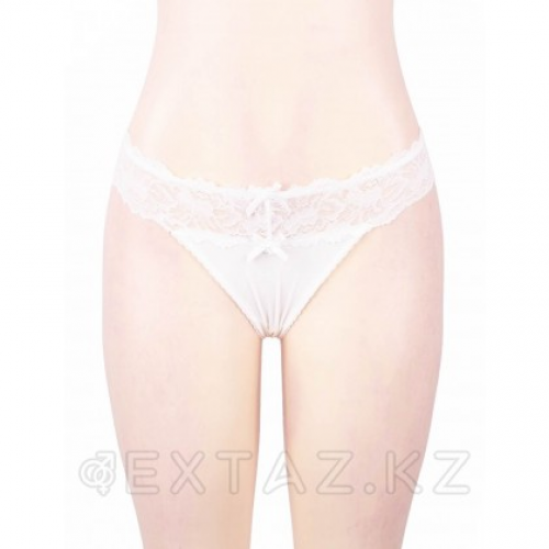 Трусики танга Sexy Floral Lace белые (размер XS-S) в Казахстане, интернет-аптека Aurma.kz
