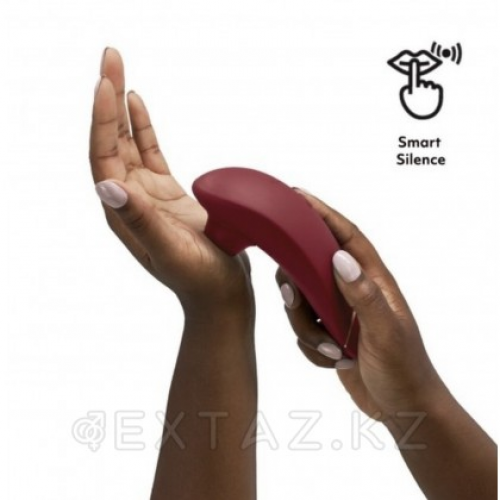 Бесконтактный клиторальный стимулятор Womanizer Premium 2 бордовый  в Казахстане, интернет-аптека Aurma.kz