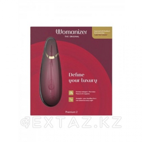 Бесконтактный клиторальный стимулятор Womanizer Premium 2 бордовый в Казахстане, интернет-аптека Aurma.kz