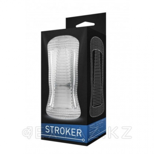 Мастурбатор двухсторонний STROKER 1 прозрачный (12,5*6,2 см.)  в Казахстане, интернет-аптека Aurma.kz