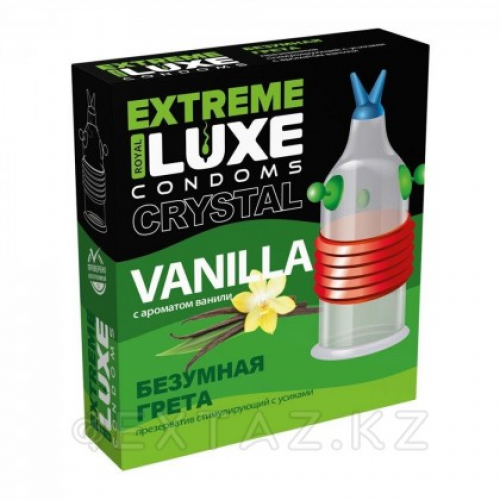 Презерватив LUXE EXTREME Безумная Грета (ВАНИЛЬ) 1 шт.  в Казахстане, интернет-аптека Рокет Фарм