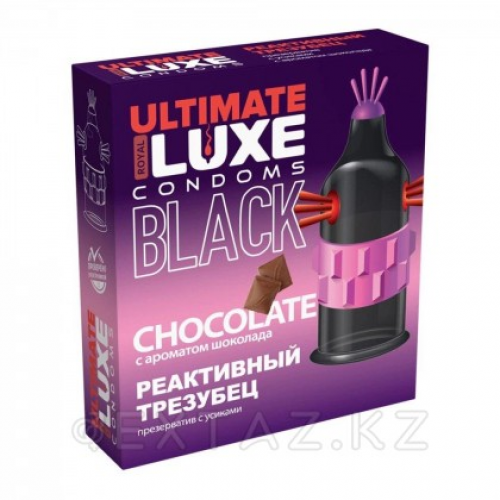 Презерватив LUXE BLACK ULTIMATE Реактивный трезубец (ШОКОЛАД) 1 шт.  в Казахстане, интернет-аптека Рокет Фарм