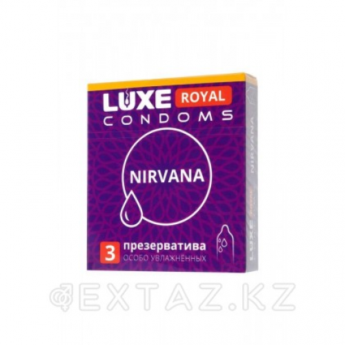 Презервативы LUXE ROYAL Nirvana 3шт.  (гладкие, с увеличенным количеством силиконовой смазки)  в Казахстане, интернет-аптека Рокет Фарм