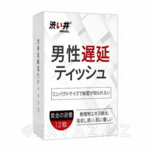 Салфетки DryWell для мужчин - эффект продления, пачка 12 шт.  в Казахстане, интернет-аптека Рокет Фарм