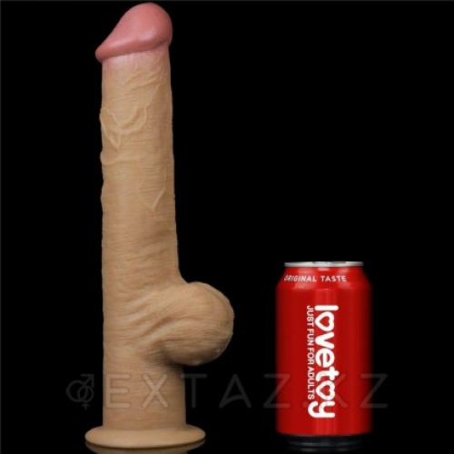 Фаллоимитатор KING SIZED с двойным покрытием Lovetoy (32,8*5,5 см.) в Казахстане, интернет-аптека Aurma.kz